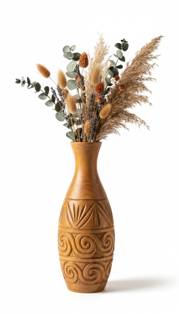 Handmade Decorative Wooden Vase