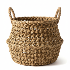 Handmade Woven Seagrass Storage Basket