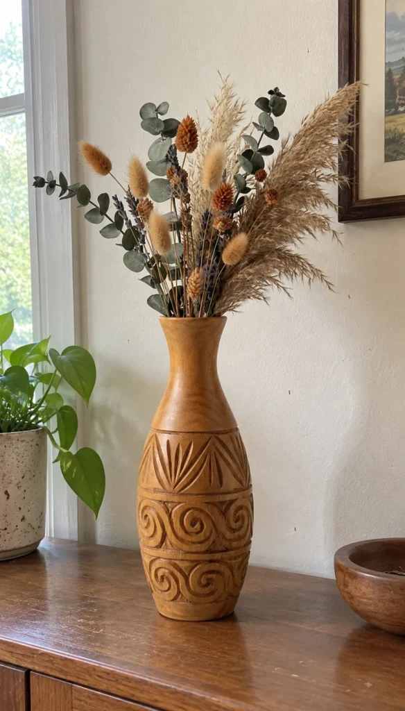 Decorative Wooden Vase