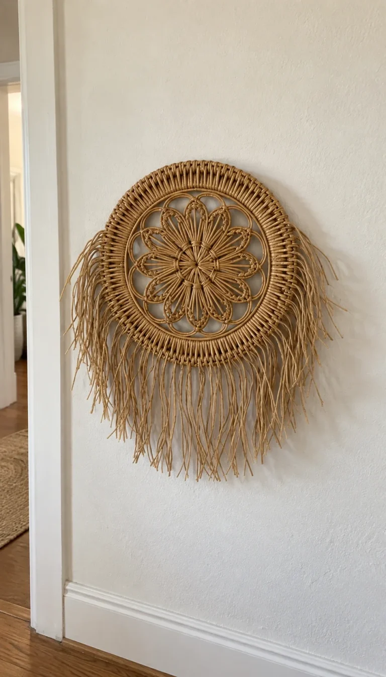 Woven Rattan Wall Decor