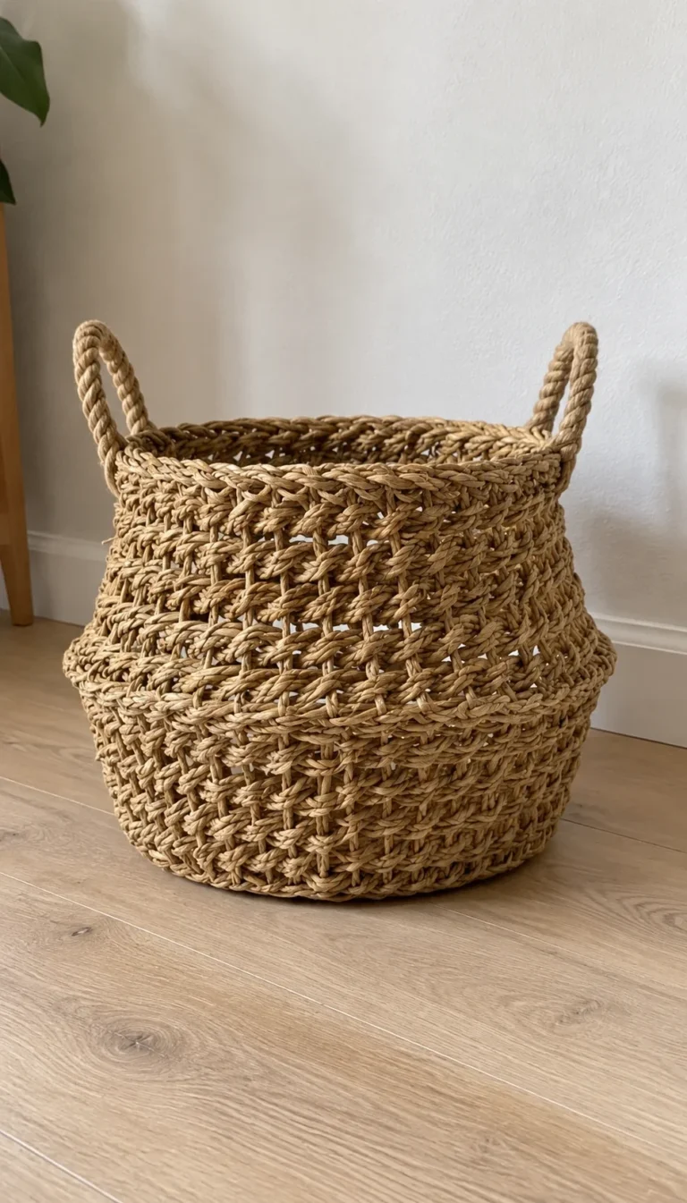 Woven Seagrass Storage Basket